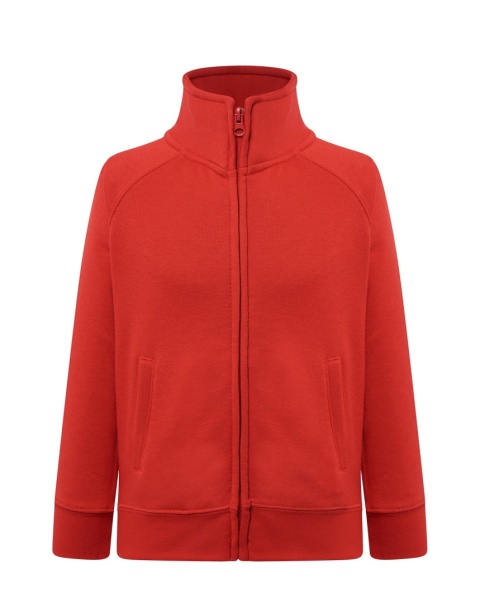 BLUZA KID FULL ZIP SWEATSHIRT - RED